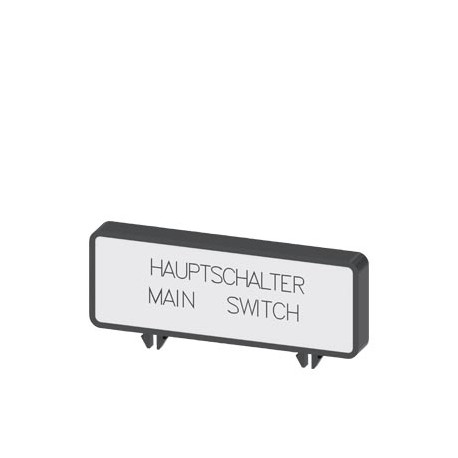 3LD9346-1A SIEMENS SENTRON. Placa adicional. alemán/inglés "Hauptschalter/Main Switch" . accesorio para inte..