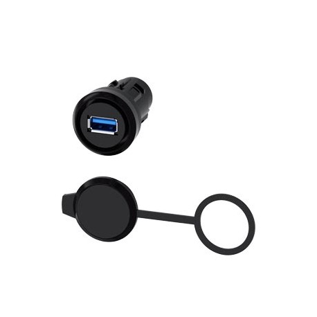 3SU1900-0GA10-0AA0 SIEMENS Collegamento USB, 22 mm, plastica, nero