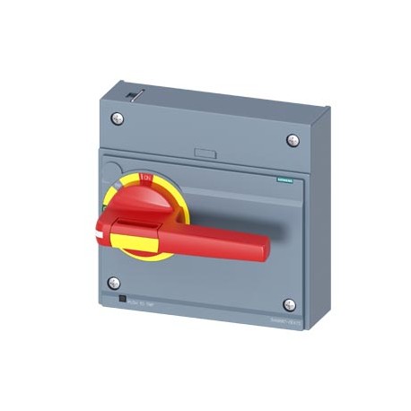3VA9687-0EK15 SIEMENS Commande rotative frontale Coupure d'urgence CEI IP30/40 Accessoires pour : 3VA15/25 1..