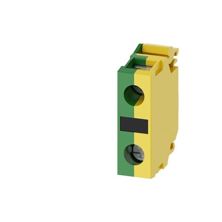 3SU1400-1DA43-1AA0 SIEMENS borne de apoyo, verde/amarillo, bornes de tornillo, para fijación en placa frontal