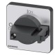 3LD9343-6C SIEMENS selector switch, black 48x48 mm Front plate mounting Central hole mounting 22.5mm for sha..