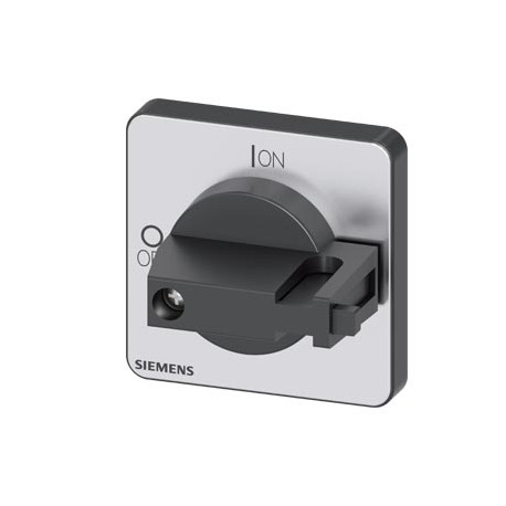 3LD9343-6C SIEMENS selector switch, black 48x48 mm Front plate mounting Central hole mounting 22.5mm for sha..