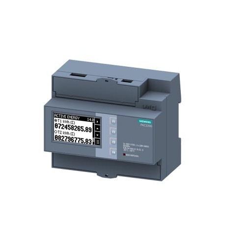7KM2200-2EA30-1DA1 SIEMENS SENTRON, dispositivo di misura, 7 km PAC2200, LCD, L-L: 400 V, L-N: 230 V, 5 A, A..