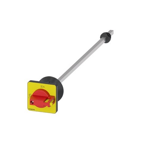 3LD9343-5CA SIEMENS Door-coupling rotary operating mechanism red / yellow 48x48 mm, Front plate mounting Cen..