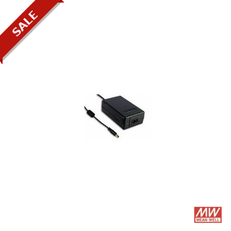 MES30B-1-1P1J MEANWELL Adattatore AC-DC tavola, presa IEC320-C8 2 poli, Uscita 7,5 VDC / 3.33 connettore con..