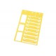 KSM 35X8 PC 86281410 MURRPLASTIK Labelling KSM label plate For lengthways affixing