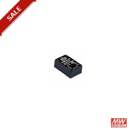 SCW03A-05 MEANWELL DC-DC Converter for PCB mount, Input 9-18VDC, Output 5VDC / 0.6A, DIP Through hole package