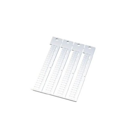 WGO 5/10-5 F 86401813 MURRPLASTIK Labelling WGO terminal block label 5 mm pitch strips in a row, with contoured