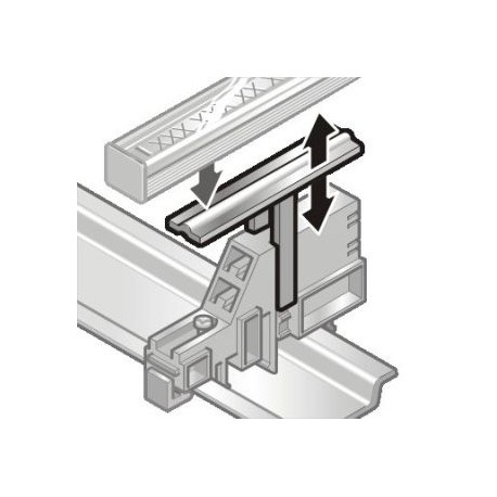 86301216 MURRPLASTIK Labelling BZS labelling system attachment Adapter for cable duct for mounting label rail