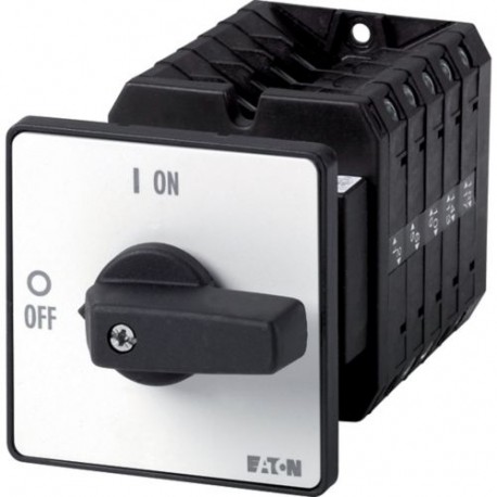 T5B-5-8361/Z 091869 EATON ELECTRIC Interruptor Conmutador 10 polos 63 A Placa indicadora: 1-0-2 60 ° Montaje..