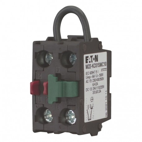 M22-KC01SMC10 121473 Y7-121473 EATON ELECTRIC Element of function 1 for NC, back mounting, connection screw,..