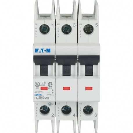 FAZ-B15/3-NA 132723 EATON ELECTRIC Schalter leistungsschalter FAZ, 15A, 3P, kurve B, NA