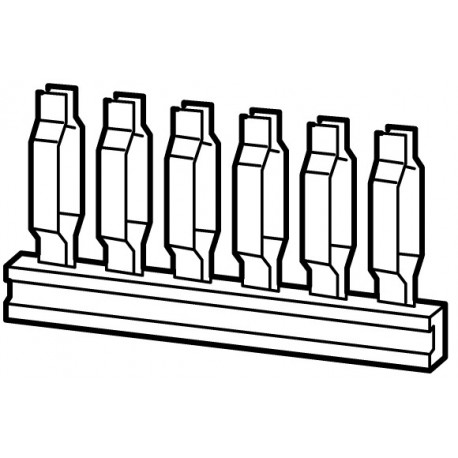 XN-QV/5 140101 4520664 EATON ELECTRIC Querverbinder zur Brückung der Relaiswurzel (5-Raster) bei XI/ON Relai..