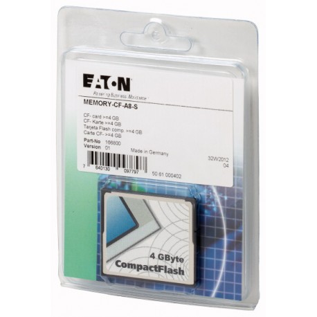 MEMORY-CF-A8-S 166800 EATON ELECTRIC Compact flash memory card for XP700