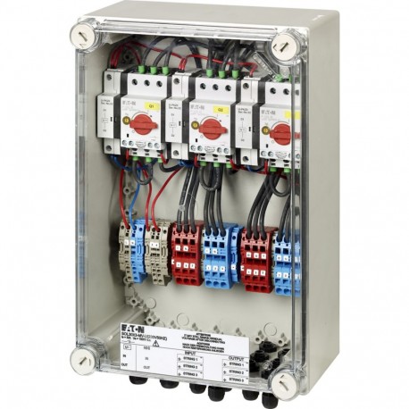 SOL30X3-SAFETY-MC4-U(230V50HZ) 168100 Y7-168100 EATON ELECTRIC Fireman's switch, for 3 strings, 30A, MC4