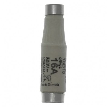 FUSE-D1 16A T GL/GG 500VAC E16 16D16 1600293 EATON ELECTRIC cartucho fusible, BT, 16 A, AC 500 V, D1, gL/gG,..