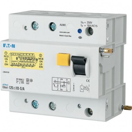 FBHMV-80/2/1-S/A 170141 Y7-170141 EATON ELECTRIC Blocco differenziale per AZ, 80A, 2P, 1000mA, di Classe S/A