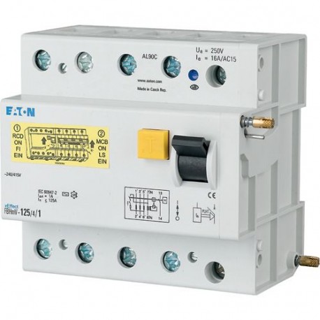 FBHMV-80/4/1 170255 EATON ELECTRIC Block differential für AZ, 80A, 4P, 1000mA, Klasse AC