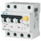 FRBMM-D13/3/01-A 170751 EATON ELECTRIC Interruptor Combinado, 13A, 100mA, curva D, 3p, classe A