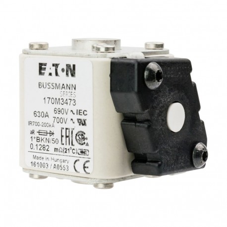 FUSE 630A 690V 1*BKN/50 AR UC 170M3473 EATON ELECTRIC Sicherungseinsatz, superflink, 630 A, AC 690 V, compac..