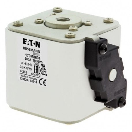FUSE 500A 1000V 3BKN/75 AR UR 170M8604 EATON ELECTRIC schmelzsicherung, ultra-schneller, 500, AC 1000 V, grö..