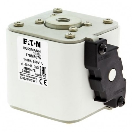 FUSE 1400A 850V 3BKN/75 AR 170M8675 EATON ELECTRIC Sicherungseinsatz, superflink, 1400 A, AC 850 V, size 3, ..