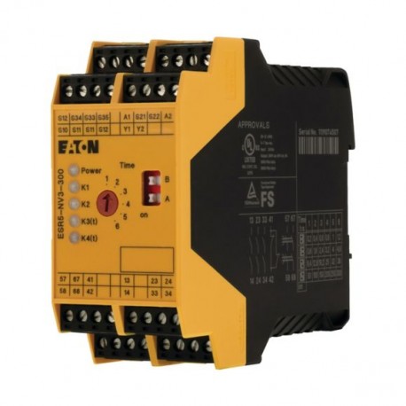 ESR5-NV3-300 171858 EATON ELECTRIC Sicherheitsrelais zur NOT-HALT-/Schutztür-/Lichtgitter-Überwachung, 24VDC..