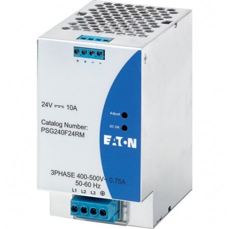 PSG240F24RM 172884 EATON ELECTRIC Stromversorgungsgerät, 3-phasig, 400-500VAC/24VDC, 10A