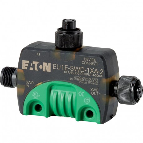 EU1E-SWD-1XA-2 174720 Y7-174720 EATON ELECTRIC SmartWire-DT IP67 T-Connector analog module, one 0 20 mA anal..