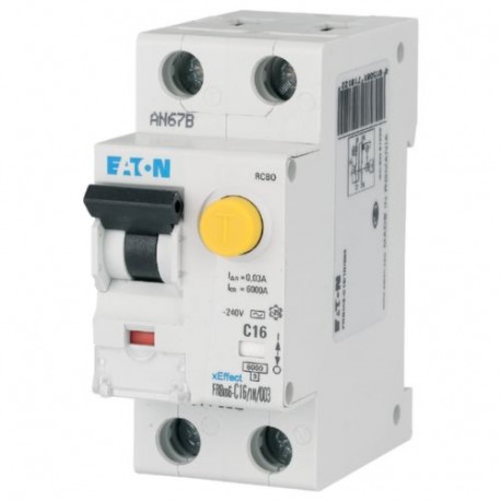 FRBM6-C40/1N/01 177714 Y7-177714 EATON ELECTRIC combination switch, 40A, 100mA, curve C , 1P+N,class AC