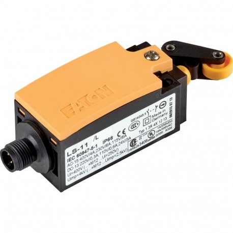LS-11/L-M12A 178136 Y7-178136 EATON ELECTRIC Position switch Insulation 1 NO + 1 NC Connection M12A Lever ro..