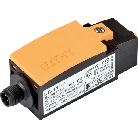 LS-11/P-M12A 178137 Y7-178137 EATON ELECTRIC Position switch Insulation 1 NO + 1 NC Connection M12A Piston r..