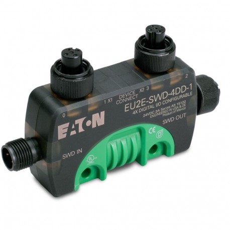 EU2E-SWD-4DD-1 180406 Y7-180406 EATON ELECTRIC T-Connector SWD, модуль ввода/вывода IP69K, 24 В пост. тока, ..