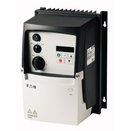 DC1-127D0FB-A6SCE1 185814 EATON ELECTRIC Variable frequency drive, 230 V AC, 1-phase, 7 A, 1.5 kW, IP66/NEMA..