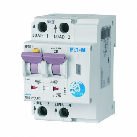 AFDD-32/2/B/003-LI/A 187232 Y7-187232 EATON ELECTRIC Switch fault electric arc, 2-pole, B32A, 30mA, type LI/A