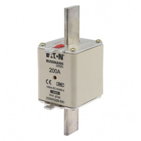 NH FUSE 200AMP 690V gG SIZE 2 200NHG2B-690 NH FUSE 200AMP 690V gG SIZE 2 DUAL IND EATON ELECTRIC schmelzsich..