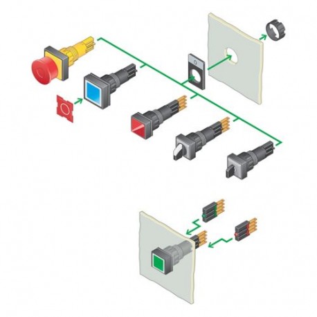 M16-COMBINATION 2010762 EATON ELECTRIC Appareil complet spécifique au client