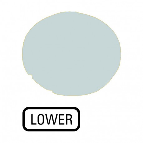 M22-XDL-W-GB18 218340 Y7-218340 EATON ELECTRIC Verrine pour boutons-poussoirs, plate blanche, LOWER