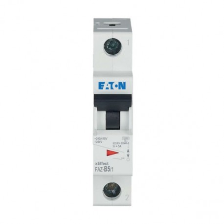 FAZ-B5/1 278528 Y7-278528 EATON ELECTRIC Interruptor magnetotérmico FACE, 5A, 1P, curva B