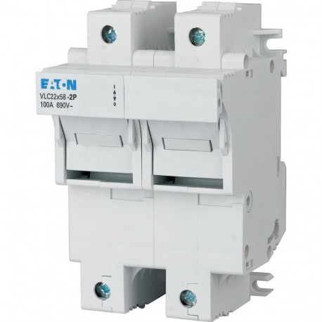 VLC22-2P 285368 EATON ELECTRIC Base fusíveis, 100A, 2P, 22x58
