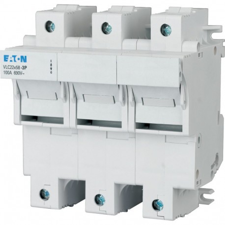 VLC22-3P 285369 EATON ELECTRIC Base fusíveis, 100A, 3P, 22x58