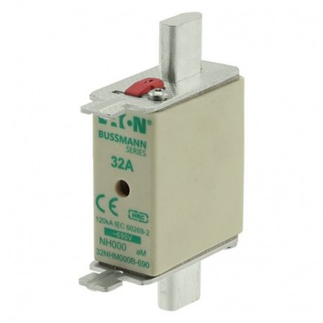 NH FUSE 32A 690V aM SIZE 000 32NHM000B-690 NH FUSE 32AMP 690V aM SIZE 000 DUAL IND EATON ELECTRIC Cartouche ..