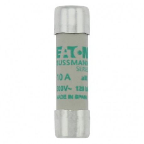 C10M10 CYLINDRICAL FUSE 10 x 38 10A AM 500V AC EATON ELECTRIC Cartouche fusible, Basse tension, 0.25 A, AC 5..