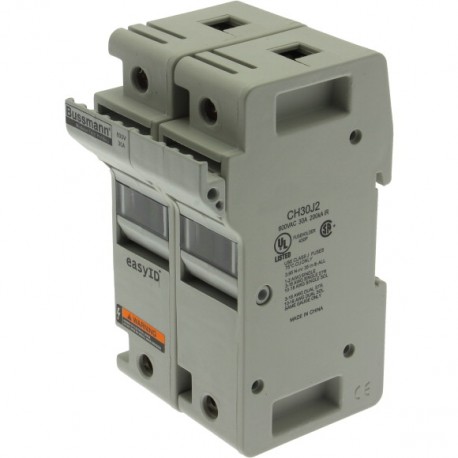 30AJ MODULEAR FUSEHOLDER 2 POLE CH30J2 EATON ELECTRIC Sicherungshalter, Niederspannung, 30 A, AC 600 V, DC 6..