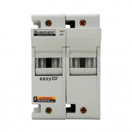 60AJ MODULEAR FUSEHOLDER 2 POLE CH60J2 EATON ELECTRIC Fuse-holder, low voltage, 30 A, AC 600 V, DC 600 V, UL..