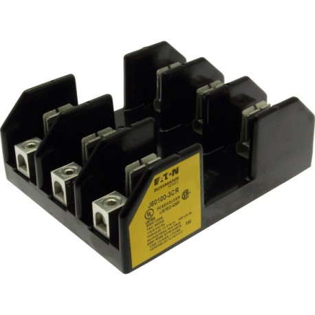 J60100-3CR J601003CR EATON ELECTRIC Fuse-block, low voltage, 70 A, AC 600 V, UL Class J, 51 x 55 x 171 mm, 3..