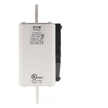 PV-400A-3L-B EATON ELECTRIC Sicherungseinsatz, hohe Drehzahl, 100 A, DC 1500 V, 1XL, 51 x 189 mm, GPV, IEC, ..