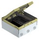 UDHOME4 2M MT U 7427252 OBO BETTERMANN UDHOME4 floor box, with MT3 module support, freely equippable, brass