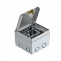 UDHOME2 BV 7427019 OBO BETTERMANN Bodensteckdose UDHOME2, mit Edelstahldeckel, frei bestückbar