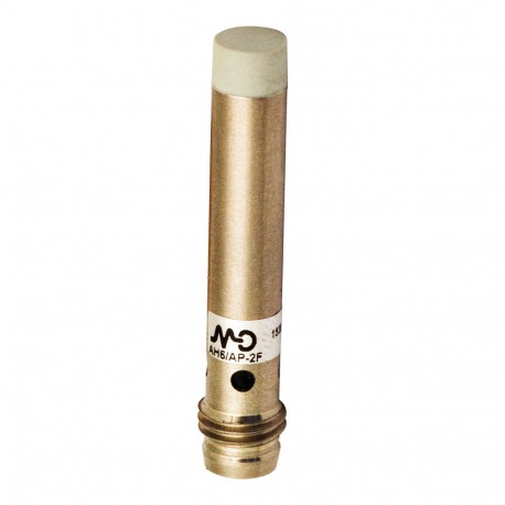 AH6/AP-2F MICRO DETECTORS Sensor indutivo D6,5 mm curto sem blindagem NO/PNP conector M8
